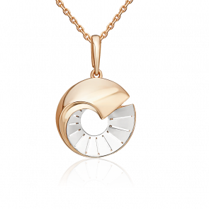 Подвеска из комбинированного золота Platina 03-3542-00-000-1111 фото