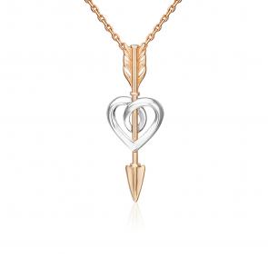 Подвеска из комбинированного золота Platina 03-3578-00-000-1111 фото