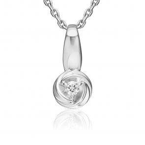 Подвеска из белого золота Platina с бриллиантом 03-3593-00-101-1120 фото
