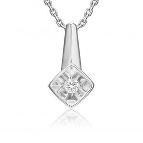 Подвеска из белого золота Platina с бриллиантом 03-3594-00-101-1120 фото