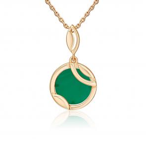 Золотая подвеска Platina с агатом 03-3605-00-749-1110 фото