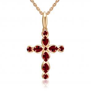 Золотая подвеска Platina с рубином 03-3617-00-104-1110 фото