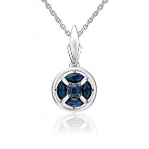 Подвеска из белого золота Platina с сапфиром 03-3632-00-102-1120 фото