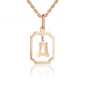 Золотая подвеска-буква Д Platina 03-3642-Д-000-1110 фото