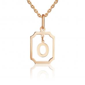 Золотая подвеска-буква О Platina 03-3642-О-000-1110 фото