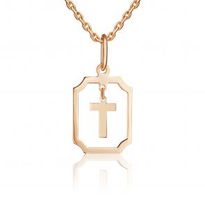 Золотая подвеска-буква Т Platina 03-3642-Т-000-1110 фото