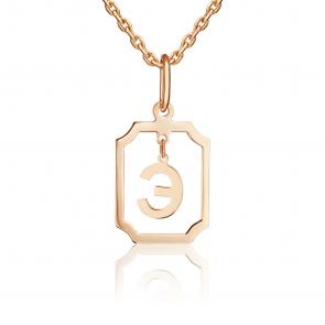 Золотая подвеска-буква Э Platina 03-3642-Э-000-1110 фото