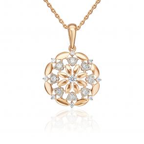 Золотая подвеска Platina с фианитом 03-3643-00-401-1110 фото