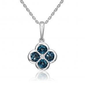 Подвеска из белого золота Platina с топазом 03-3646-01-201-1120 фото