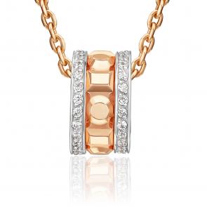 Золотая подвеска-шарм Platina с фианитом 03-3654-00-401-1110 фото