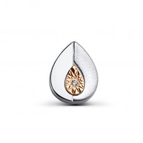 Серебряная подвеска АЛЬКОР с золотой накладкой и бриллиантом 03-3871/000Б-00 фото