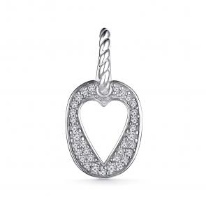 Серебряная подвеска АЛЬКОР с фианитом 03-3962/00КЦ-00 фото