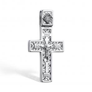 Серебряная подвеска АЛЬКОР с бриллиантом 03-4080/000Б-00 фото