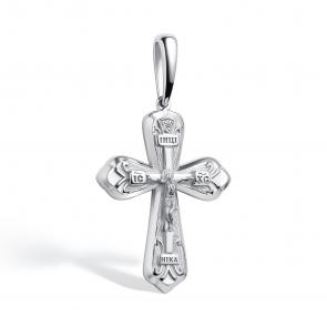 Серебряная подвеска АЛЬКОР с бриллиантом 03-4081/000Б-00 фото