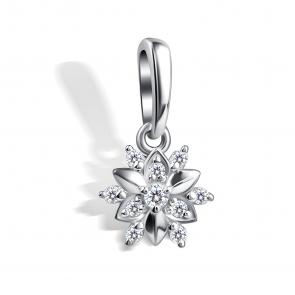 Серебряная подвеска АЛЬКОР с муассанитом 03-4603/000М-00 фото