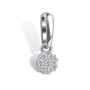 Серебряная подвеска АЛЬКОР с муассанитом 03-4605/000М-00 фото