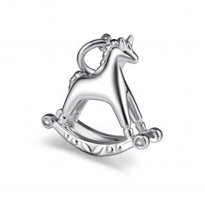 Серебряная подвеска АЛЬКОР с фианитом 03-5217/00КЦ-00 фото