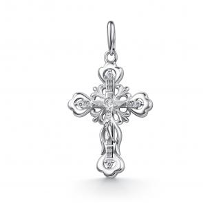 Серебряная подвеска АЛЬКОР с фианитом 03-5256/00КЦ-00 фото