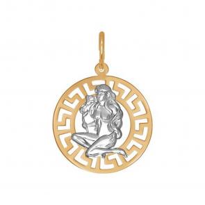 Золотая подвеска Знак зодиака Дева SOKOLOV 031299 фото