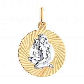 Золотая подвеска Знак зодиака Дева SOKOLOV 031370 фото