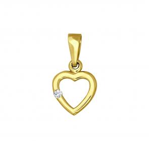 Подвеска из лимонного золота SOKOLOV с фианитом 032688-2 фото