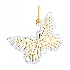 Золотая подвески с алмазной гранью SOKOLOV 033565 фото