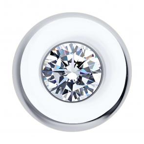 Подвеска из белого золота SOKOLOV с фианитом 034773 фото