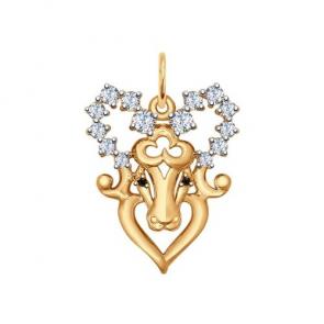 Золотая подвеска SOKOLOV 035123 фото