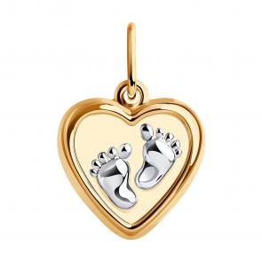 Золотая подвеска Пяточка SOKOLOV 035272 фото