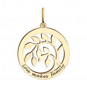 Золотая подвеска SOKOLOV 035641 фото