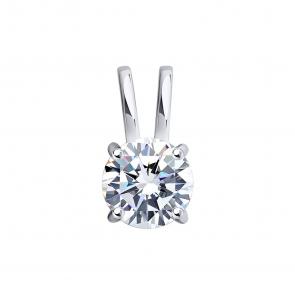 Подвеска из белого золота SOKOLOV с фианитом 036269-3 фото