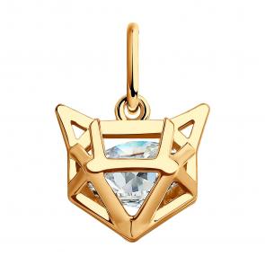 Золотая подвеска SOKOLOV с фианитом 036353 фото