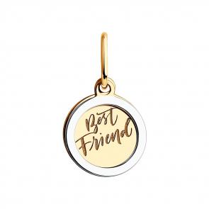 Золотая подвеска SOKOLOV 036389 фото