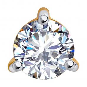 Золотая подвеска SOKOLOV с фианитом 036404 фото