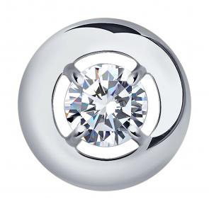 Подвеска из белого золота SOKOLOV с фианитом 036446-3 фото