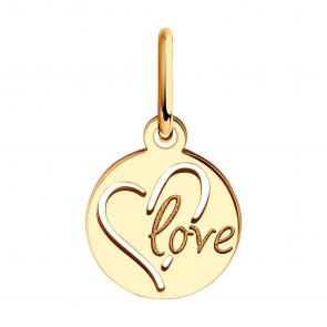 Золотая подвеска SOKOLOV 036461 фото