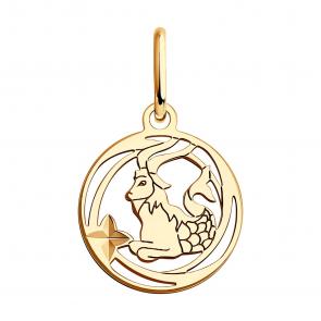 Золотая подвеска Знак зодиака Козерог SOKOLOV 036524 фото