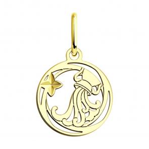 Подвеска Знак зодиака Водолей из лимонного золота SOKOLOV 036525-2 фото
