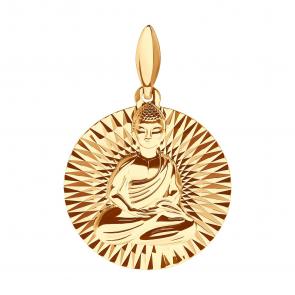Золотая подвеска Будда SOKOLOV 036628 фото
