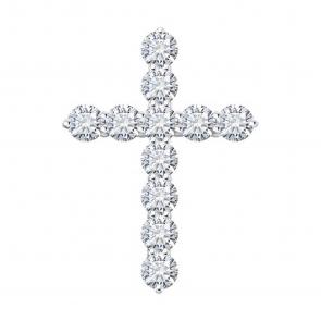 Подвеска из белого золота SOKOLOV с муассанитом 036648-3 фото