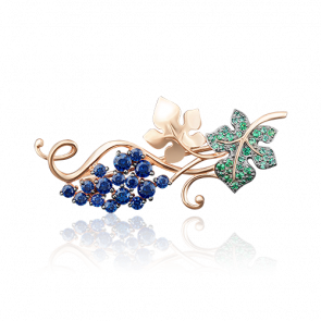 Золотая брошь Platina с фианитом 04-0122-00-404-1110-24 фото
