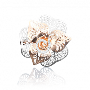 Золотая брошь-подвеска Platina с фианитом 04-0143-01-401-1110-65 фото