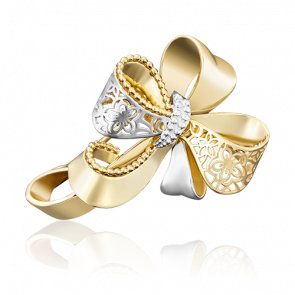 Брошь из лимонного золота Platina 04-0172-00-000-1130-48 фото