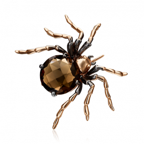 Золотая брошь Platina с кварцем 04-0220-00-202-1110-46 фото