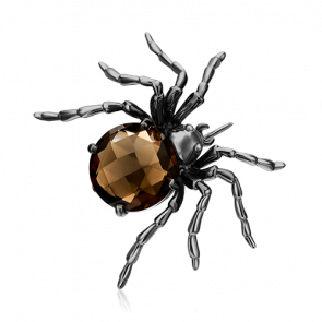 Брошь из белого золота Platina с кварцем 04-0220-00-202-1120-46 фото