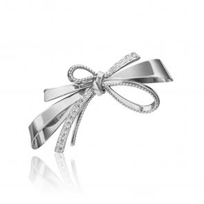 Брошь из белого золота Platina с фианитом 04-0221-00-401-1120-48 фото