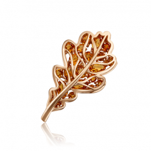 Золотая брошь Platina с цитрином 04-0233-00-206-1110-57 фото