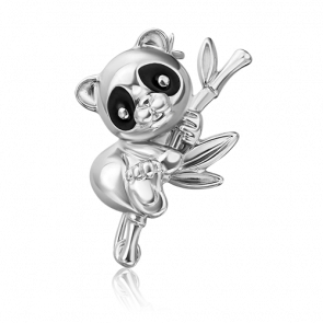 Серебряная брошь Platina с эмалью 04-0265-00-000-0200 фото