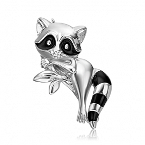 Серебряная брошь Platina с эмалью 04-0268-00-000-0200 фото