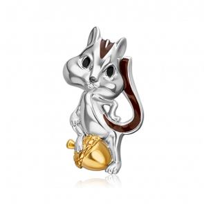 Серебряная брошь Platina с эмалью 04-0273-00-000-0200 фото